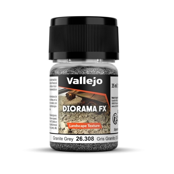 Vallejo Diorama Effects: Landscape Textures Granite Grey  35 Ml