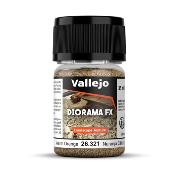 Vallejo Diorama Effects: Landscape Textures Warm Orange  35 Ml