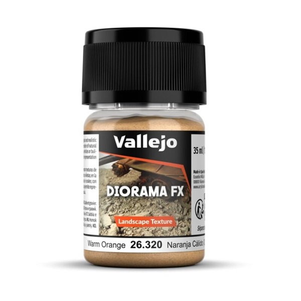 Vallejo Diorama Effects: Landscape Textures Warm Orange  35 Ml