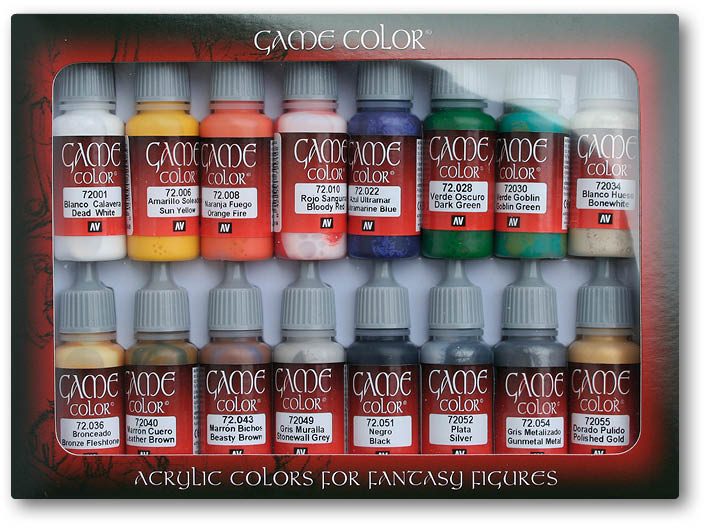 Vallejo Game Color Paint Set: Introduction Set  16 Different Colors