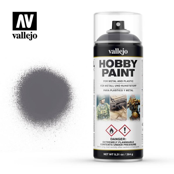 Vallejo Hobby Paint Primer Sprays: Gunmetal 400ml