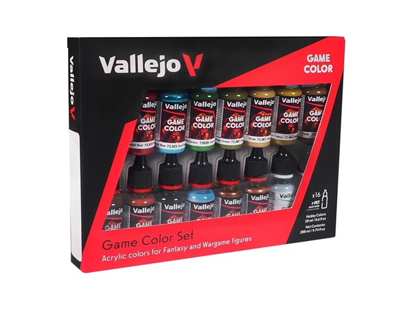 Vallejo Maling Game Color: Specialist Color Set 16 Colors 18ml