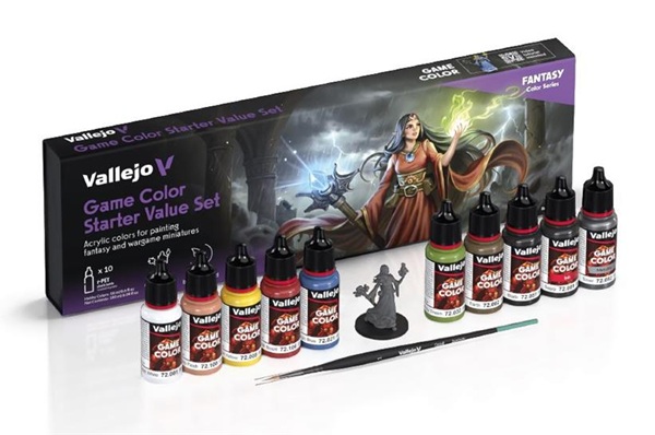 Vallejo Maling Game Color: Starter Value Set  10 Colors