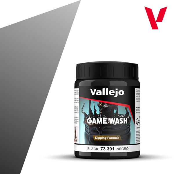 Vallejo Maling Game Color: Wash Black 200ml