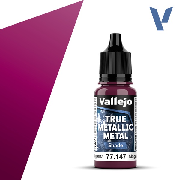 Vallejo Maling True Metallic Metal: Shade Crimson Magenta 18ml