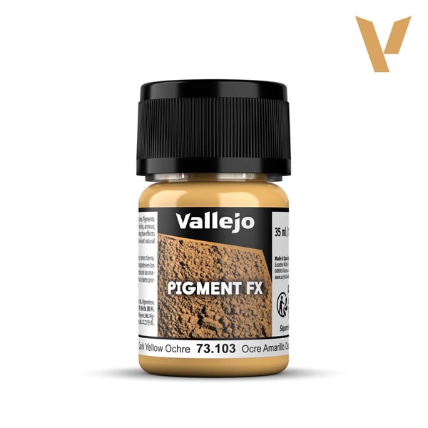 Vallejo Pigments Dark Yellow Ochre 35ml
