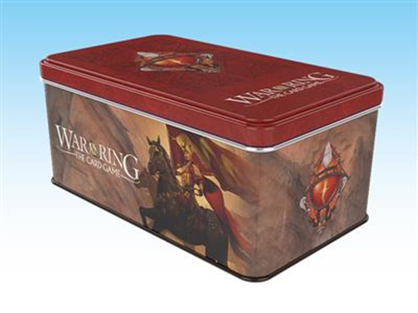 War Of The Ring: Tin Deck Box   Lommer  Sleeves : Shadow Red Bannerman Version