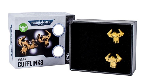 Warhammer 40 000  40k : Cufflinks  Manchetknapper  Orks