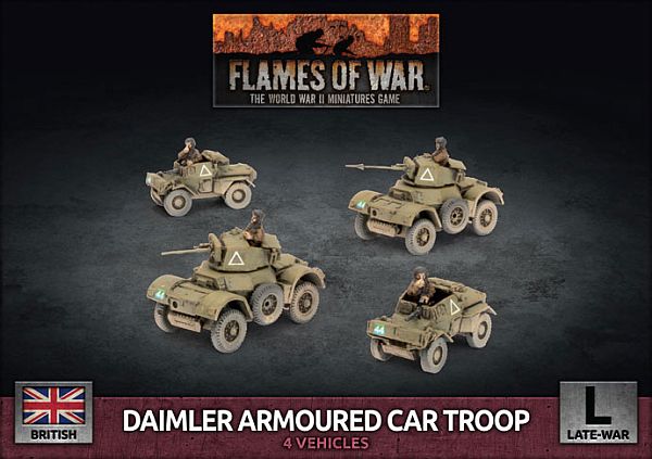 Wwii British Daimler Armoured Car Troop  Box