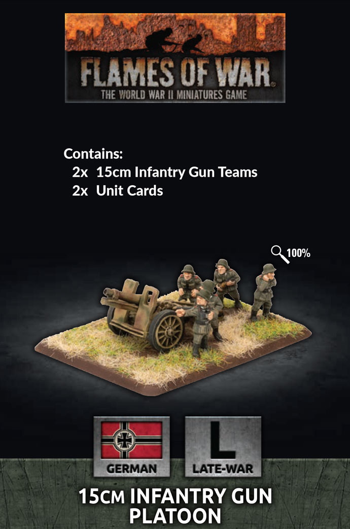 Wwii German 15cm Infantry Gun Platoon  X2