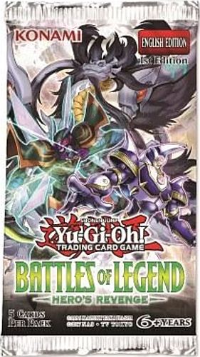 Yu-gi-oh  Booster Pakke Battles Of Legend: Hero   Revenge Booster Display Box Med 24 Pakker